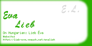 eva lieb business card